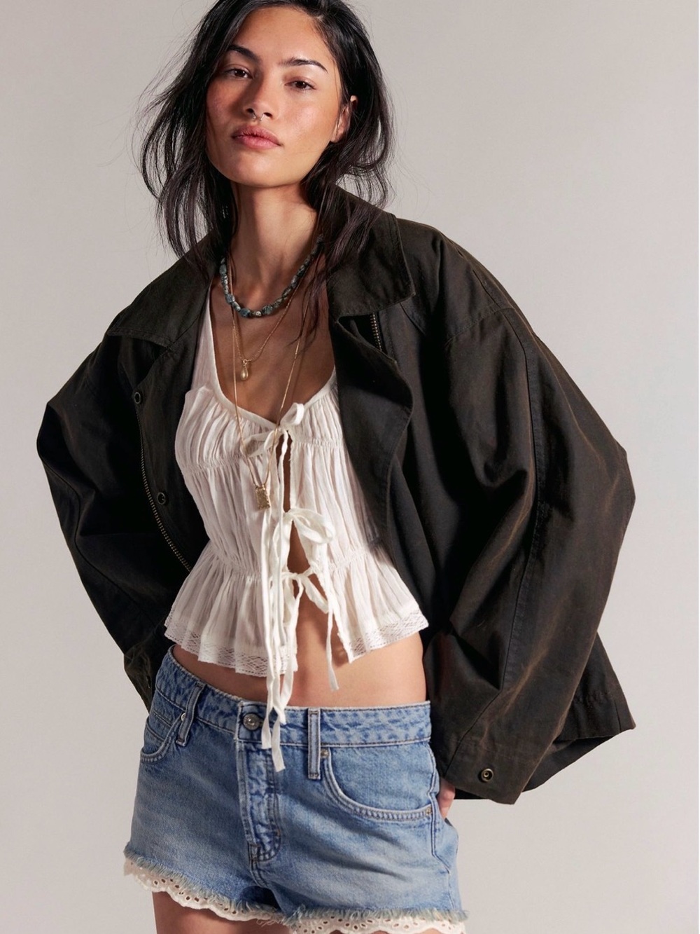 Free people lace shorts